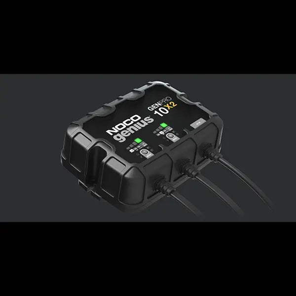 LED indicator lights for charging status on NOCO GENPRO10X2