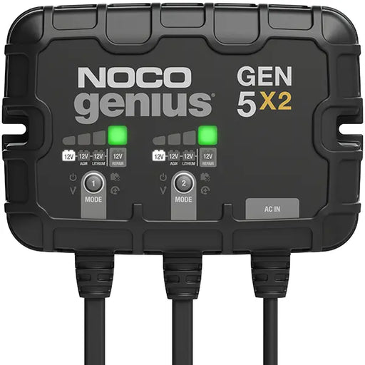 noco 2 bank battery charger 10 amp