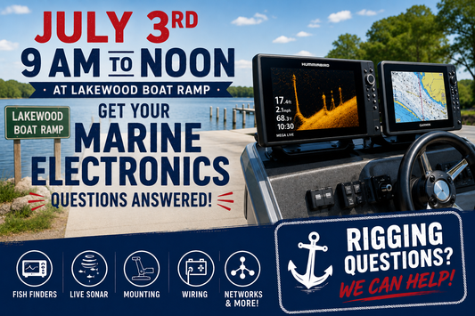 July 3rd Marine Electronics Q&A's at Lakewood Boat Ramp in Devils Lake