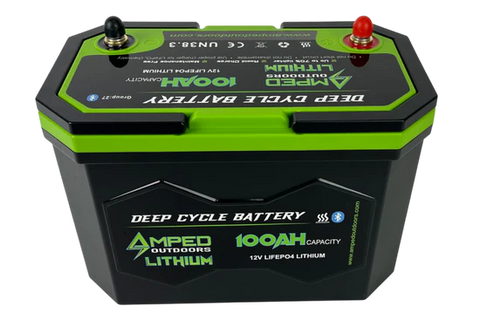 Amped Outdoors 100Ah Lithium Marine Electronics Battery
