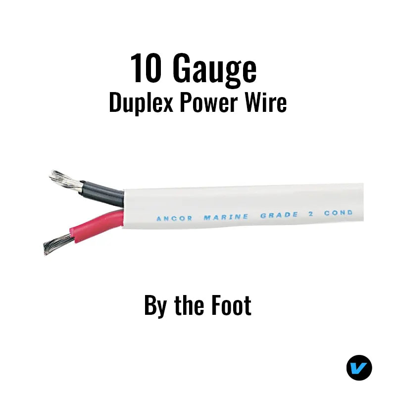 10 gauge marine tinned power wire.