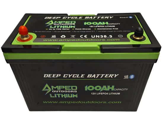 Amped outdoors 100ah battery.