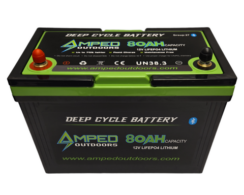 Amped Outdoors 80ah Lithium Battery