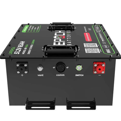 Epoch 48V 65Ah Golf Cart Battery Complete Kit - Lithium (LiFePO4)