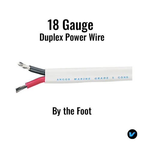 18 gauge marine tinned power wire by the foot.