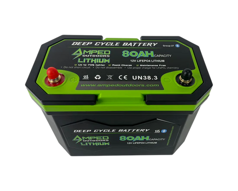 Amped Outdoors 80Ah Lithium Marine Electronics Battery