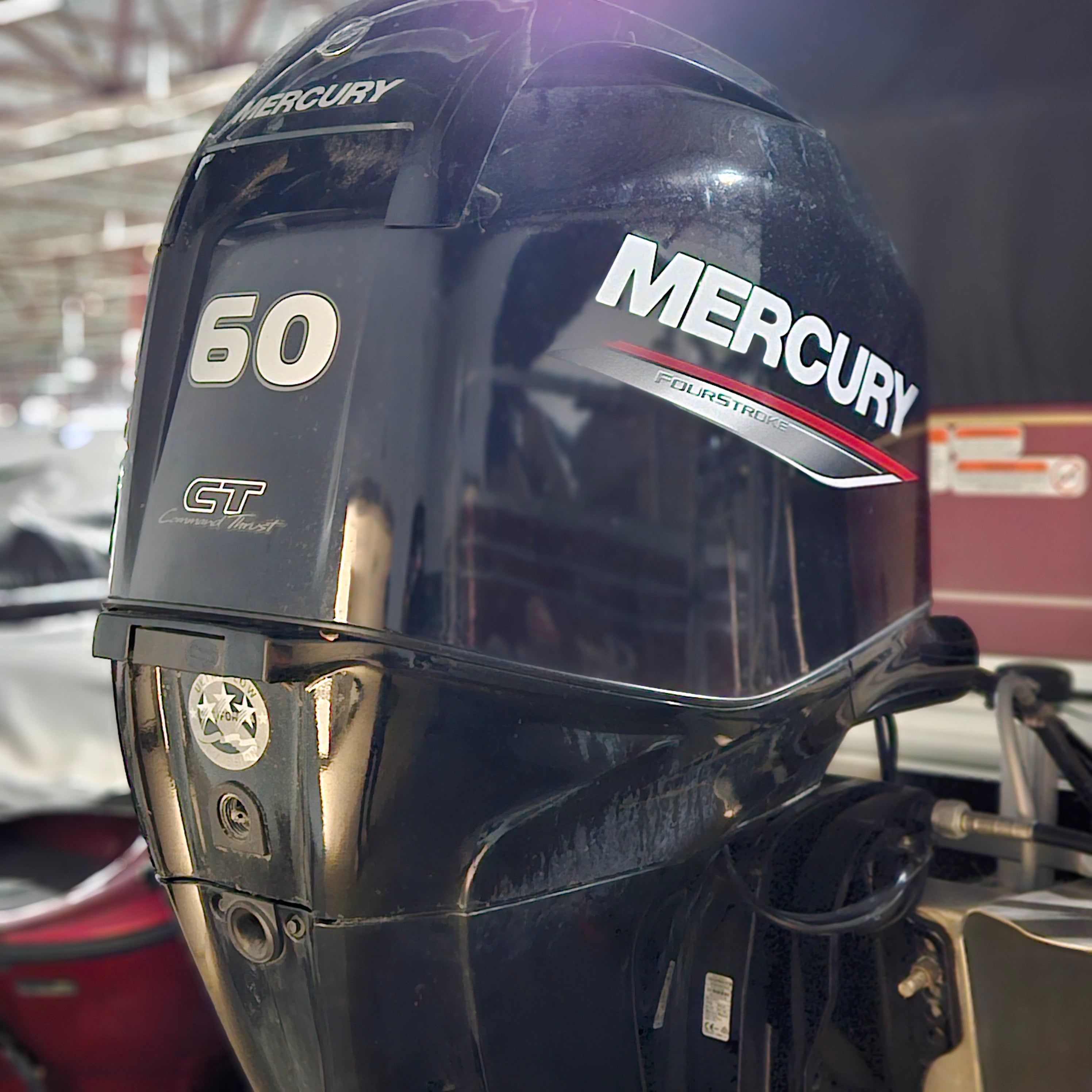 Mercury 60hp outboard oil and gear lube change service.