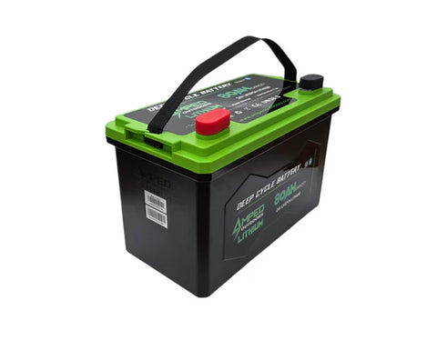 Amped Outdoors 24V 80Ah Lithium Trolling Motor Battery with Charger
