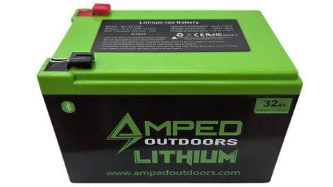 Amped Outdoors 32Ah (14.8V) Lithium Portable Shuttle Battery with Charger