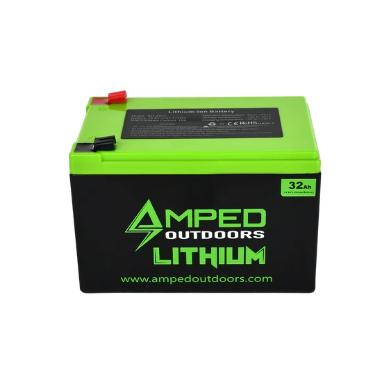 Amped 32ah lithium battery.