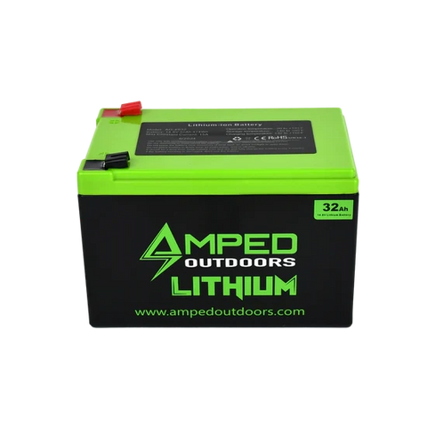 Amped 32ah lithium battery.