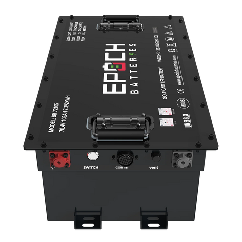 Epoch 70.4V (72V) 105ah Golf Cart Battery Complete Kit - Lithium (LiFePO4)