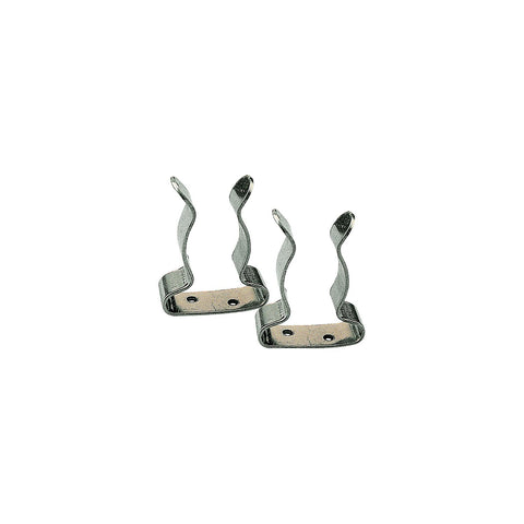 SS Boat Hook Clips, 1" - 1-1/4", pr.