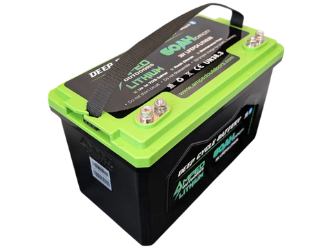 Amped Outdoors 36V 60Ah Lithium Trolling Motor Battery with Charger