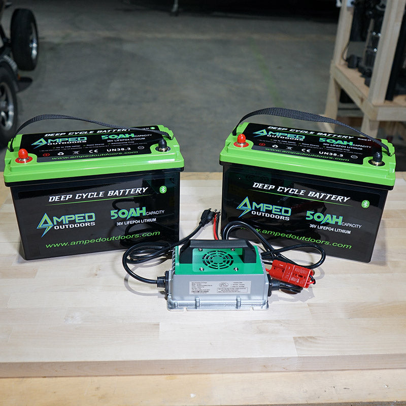 36 volt lithium ion trolling motor battery system from Amped Outdoors.