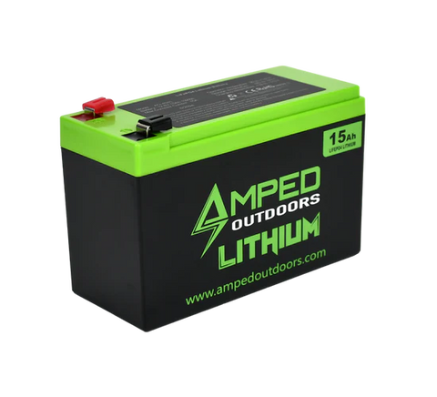 Amped Outdoors 15Ah Lithium Portable Shuttle Battery with Charger