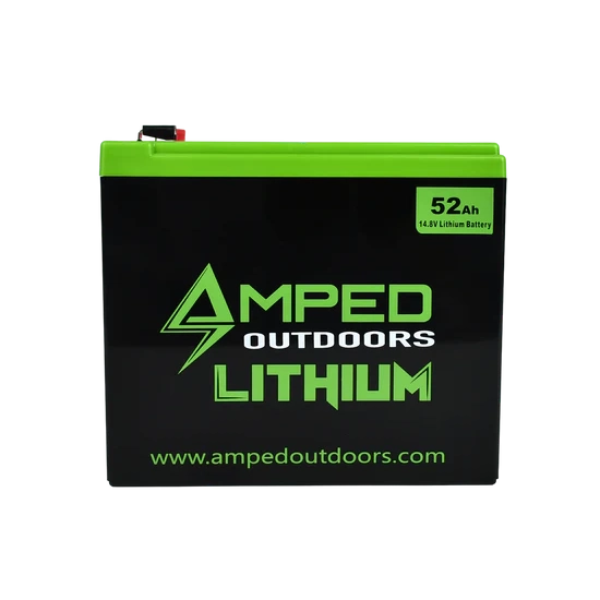 Amped Outdoors 52ah lithium battery.