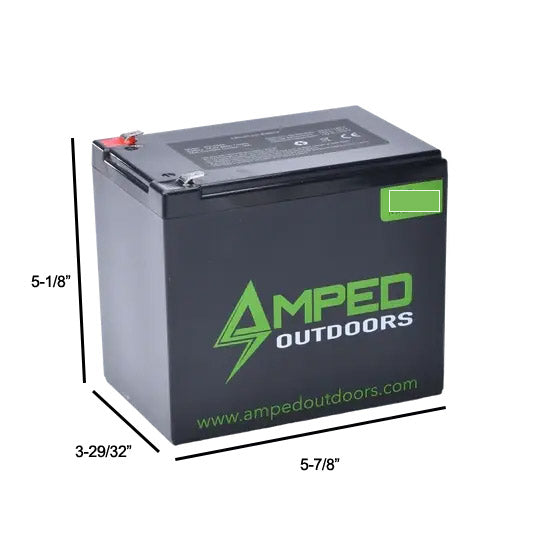 Amped Outdoors 52Ah Lithium Battery (14.8V NMC) with Charger