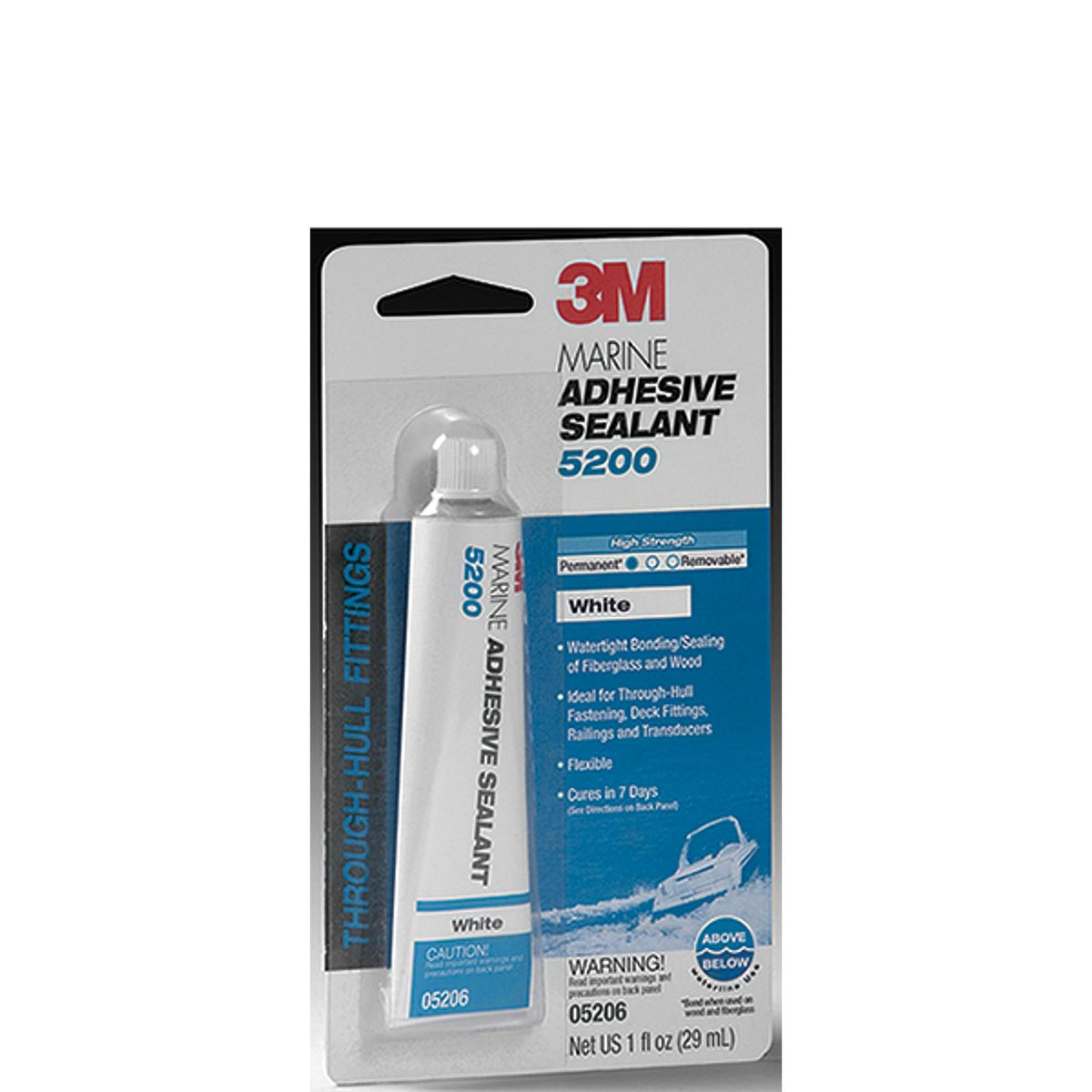 3M 5200 Sealant, White, 1 oz.