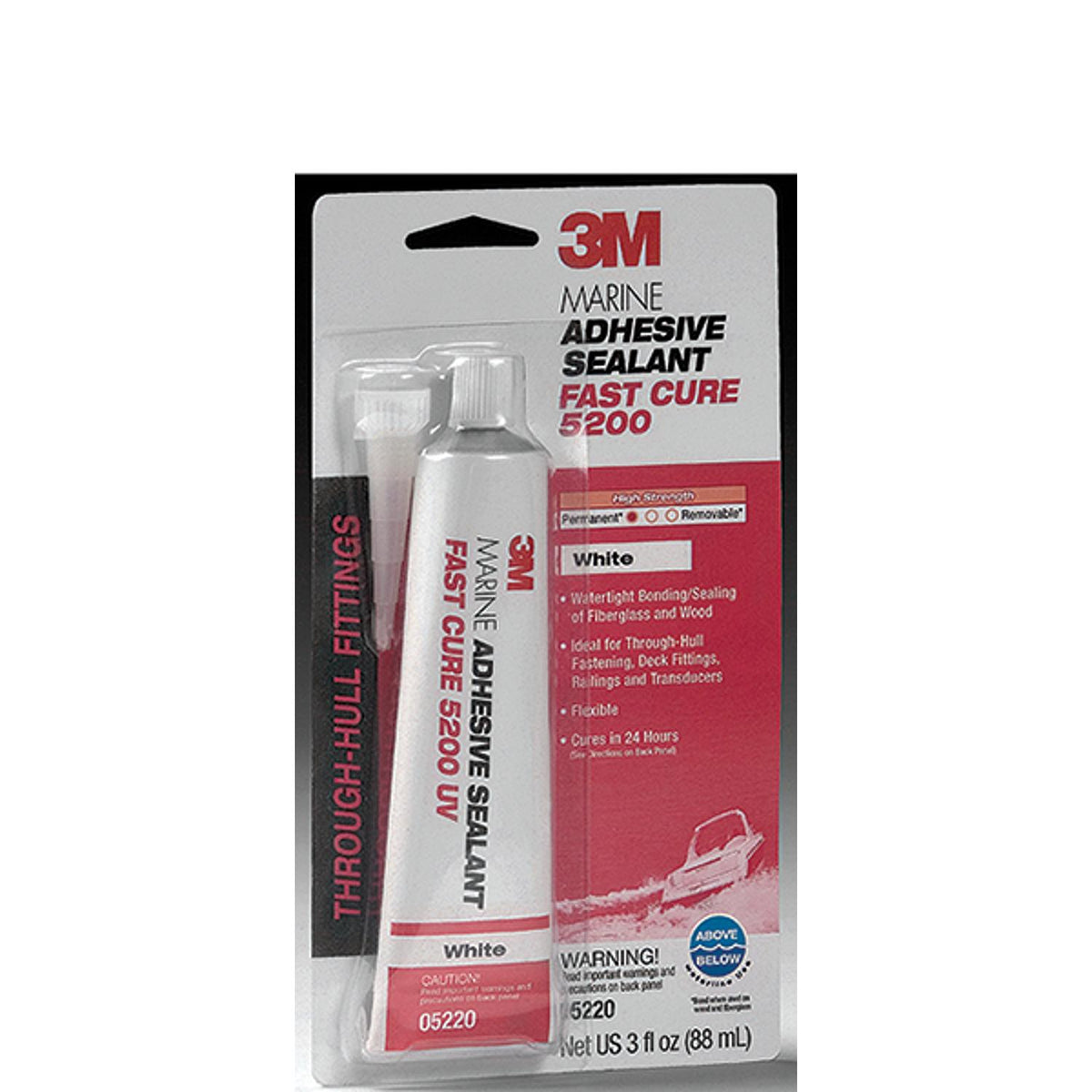 3M 5200 Fast Cure, White, 3 oz.