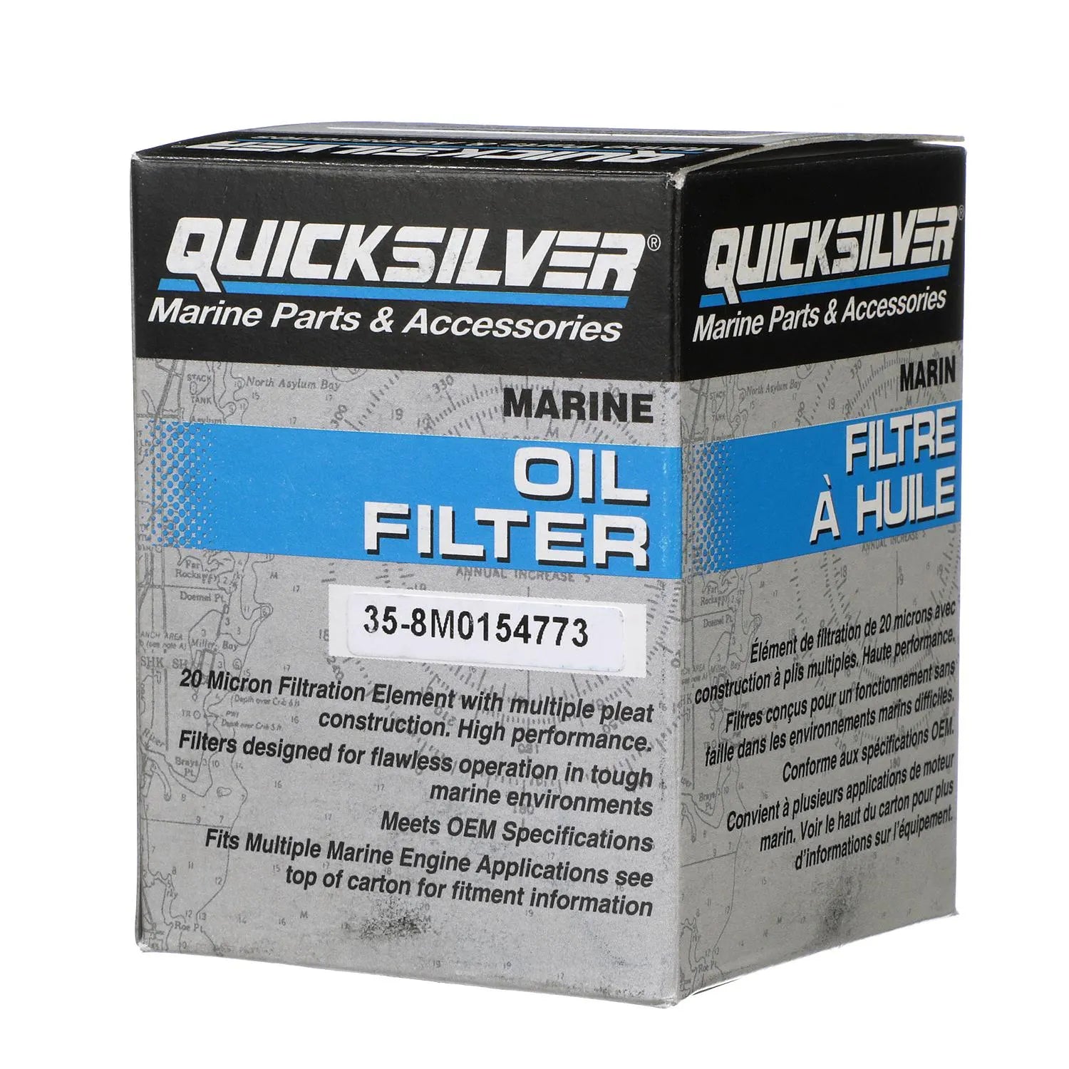 Quicksilver 35-8M0154773 oil filter.