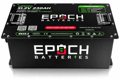 Epoch 48V 230Ah Golf Cart Battery Complete Kit - Lithium (LiFePO4)