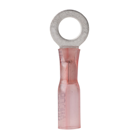 Ancor 22-18 1/4 Ring Terminal Heat Shrink Red 25 Pack