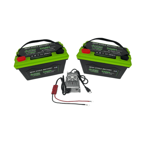 Amped Outdoors 36V 100Ah Lithium Trolling Motor Battery Bundle