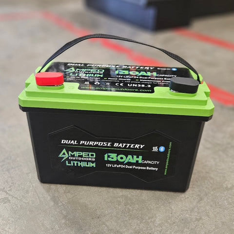 Amped Outdoors 130ah Lithium Starting Electronics Battery