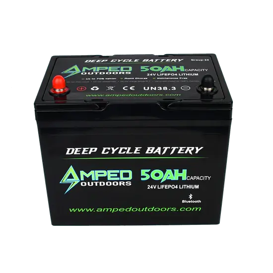 amped outdoors 50ah 24v battery product photo