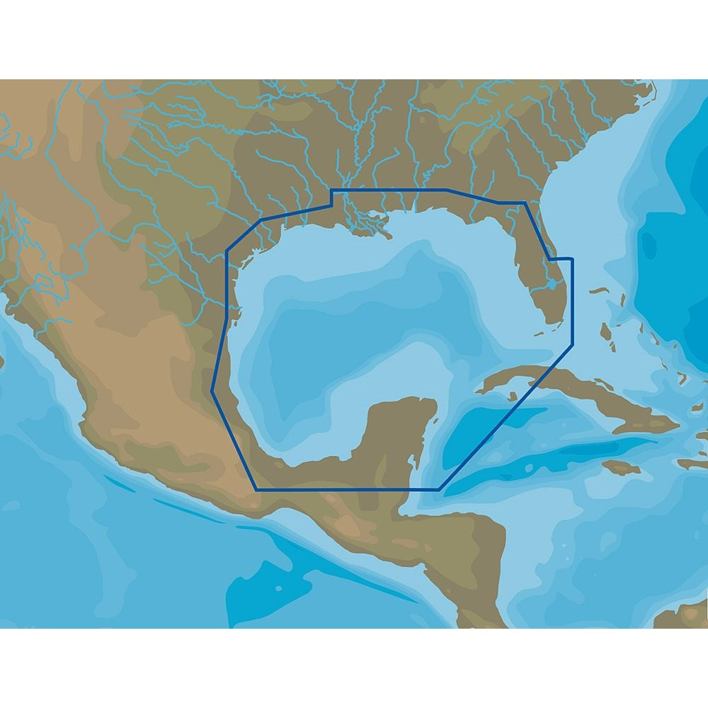 CMAP Gulf of Mexico fishing map.