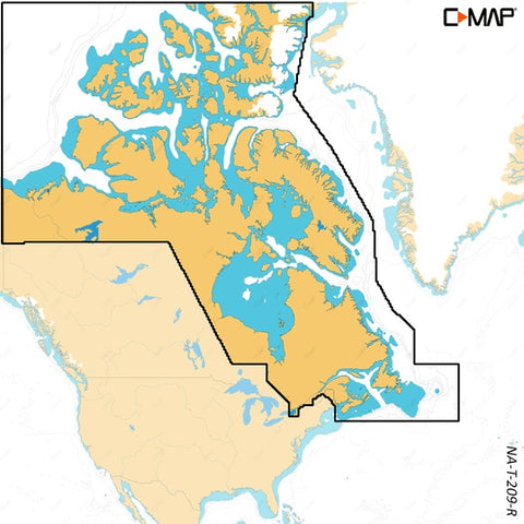 C-map Reveal X Coastal Canada North And East Microsd