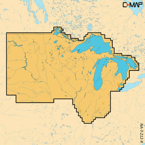 C-map Reveal X Inland Us Lakes North Central Microsd