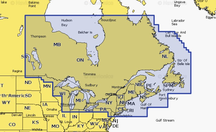 Navionics Platinum+ Npus012r Canada, East And Great Lakes Microsd