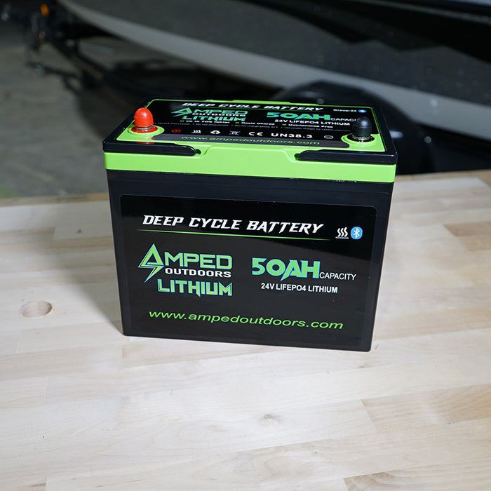 Amped Outdoors 24 volt lithium 80 ah battery for trolling motors