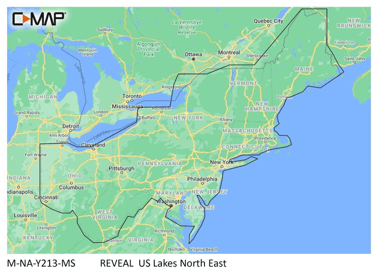 C-MAP Reveal US Lakes North East