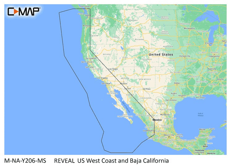 C-Map Reveal US West Coast and Baja California