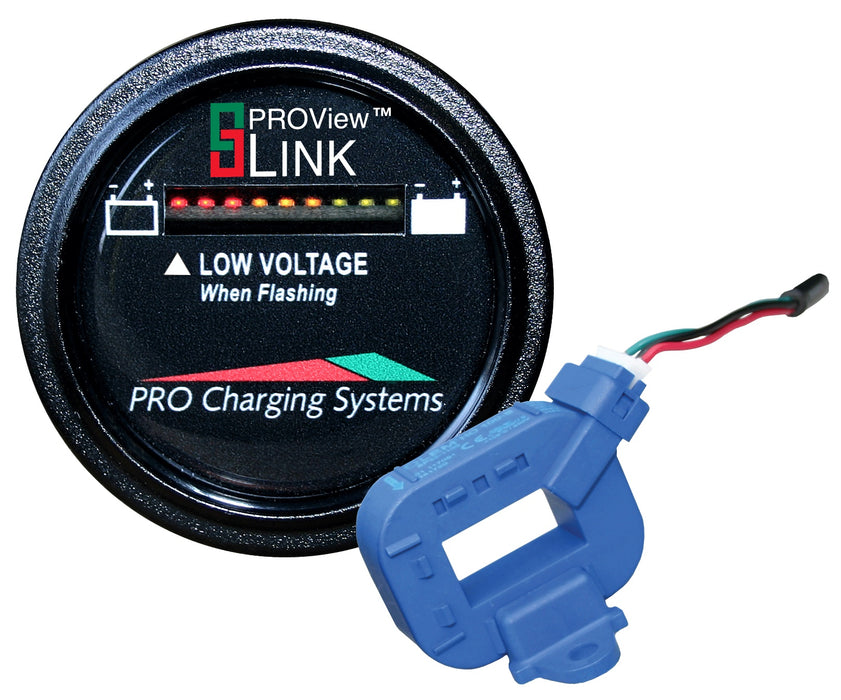 Dual Pro single lithium battery status indicator round display