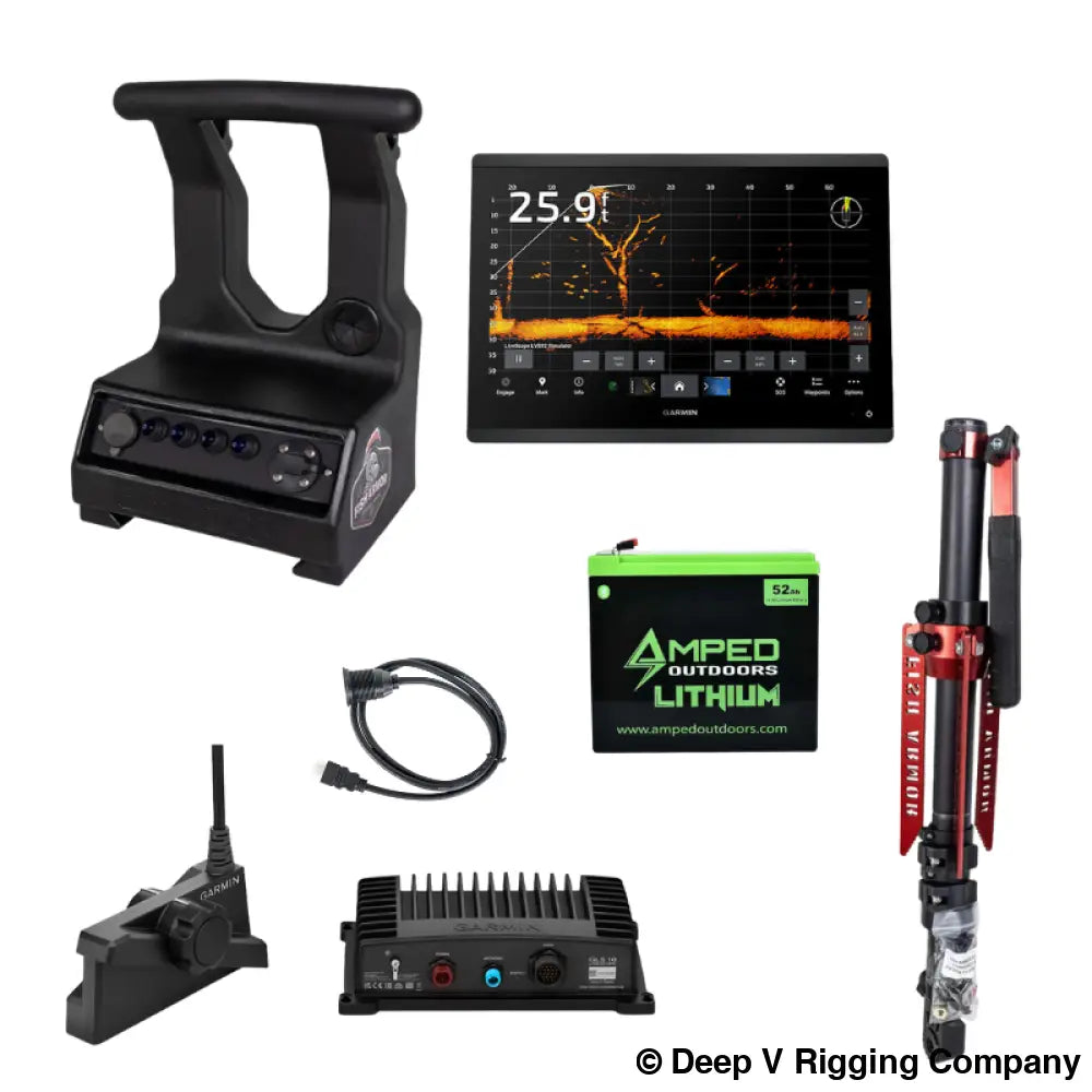 Garmin GPSMAP 1243 with HDMI Out + Livescope Plus Shuttle Bundle Portable Shuttles