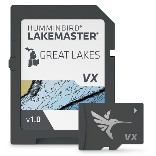 Humminbird Lakemaster VX Great Lakes map card for fish finder