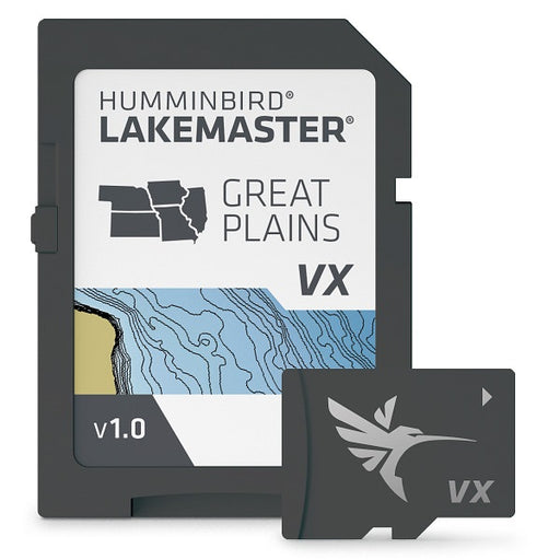 Humminbird Lakemaster VX Great Plains map card for fish finder