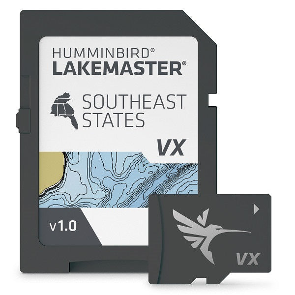 Humminbird Lakemaster VX Southeast states fish finder map card