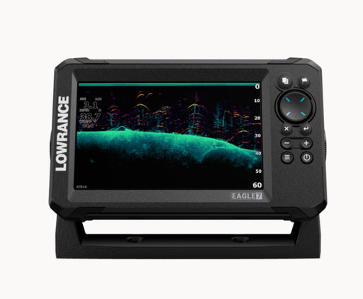 Lowrance Eagle 7 fish finder with Splitshot transducer and USA inland mapping