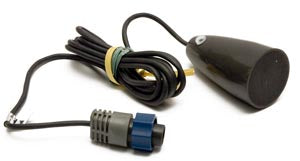 Lowrance PTI-WBL transducer for ice fishing with blue connector