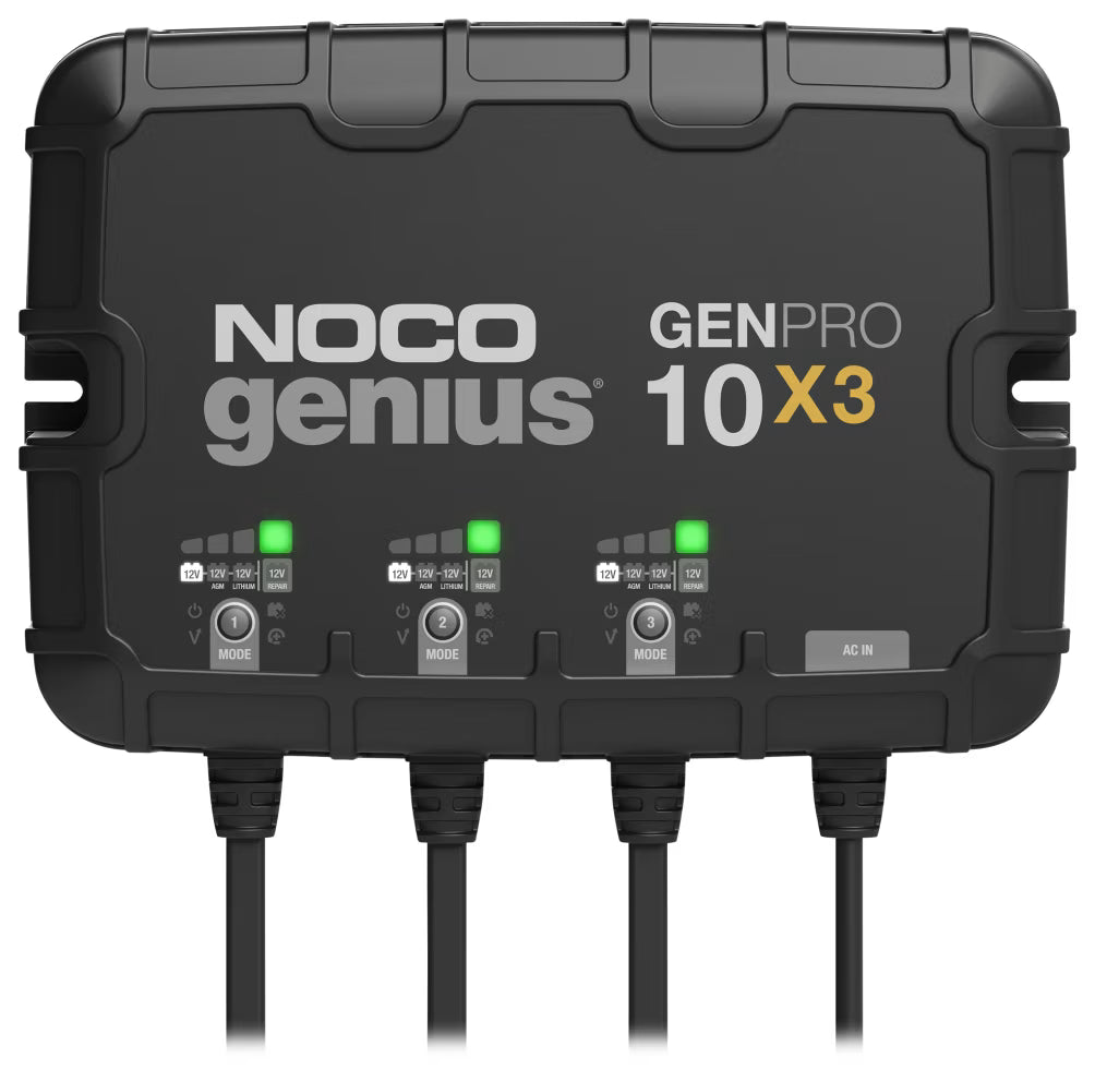 NOCO 3 Bank Boat Battery charger lithium compatible.
