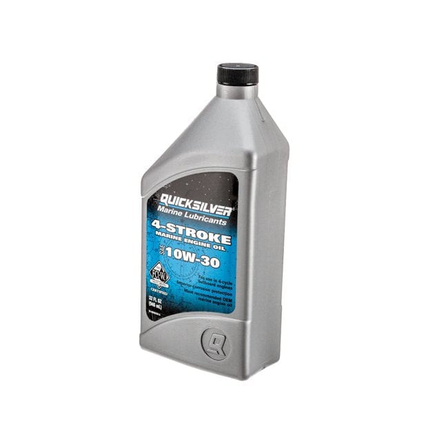 10W30 Quart bottle of marine engine oil.