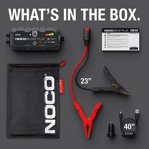 NOCO GB40 Boost Plus 1000A UltraSafe Lithium Jump Starter