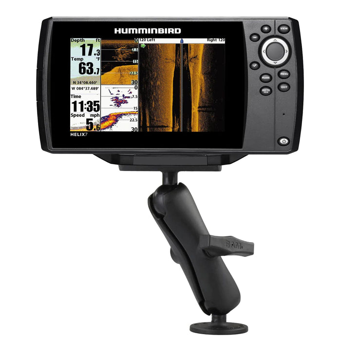 RAM® Drill-Down Double Ball Mount for Humminbird Helix 7